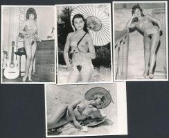 cca 1968 Trafikokban árusított szolidan erotikus fényképek, 13 db fotó  Fekete György (1904-1990) bu...