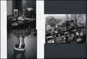 1961 Háztartási gépek, 11 db vintage negatív (6x6 cm) és az ezekről készített mai nagyítások (10x15 ...