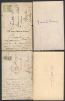 cca 1910-1932 Katonai fotólapok, fele feliratozott, 9x14 cm