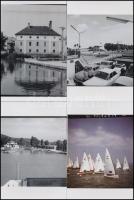 cca 1968 Balaton és környéke, 33 db vintage negatívról készített mai nagyítás, 15x10 cm