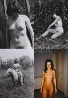 cca 1975 Szolidan erotikus fényképek tétele, 44 db vintage negatívról készült mai nagyítás, 9x13 cm ...