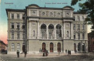 Temesvár, Timisoara; Ferenc József városi színház / theatre (EB)