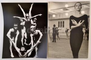 cca 1976 Balettfotók, 4 db vintage fotó, 24x18 cm és 30x40 cm között