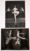 cca 1976 Balettfotók, 4 db vintage fotó, 24x18 cm és 30x40 cm között