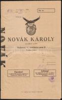 1935 Novák Károly nemzetközi szállító árubevallásának másodlata