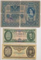 48db-os vegyes magyar és külföldi fémpénz tétel, mellette 9db vegyes magyar és külföldi bankjegy T:v...