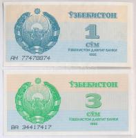 Üzbegisztán 1992. 1S + 3S T:I,I- Uzbekistan 1992. 1 Sum + 3 Sum C:UNC,AU