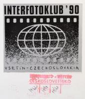 cca 1989 Menesdorfer Lajos: Rozoga építmény, feliratozott vintage fotóművészeti alkotás, 40x30 cm