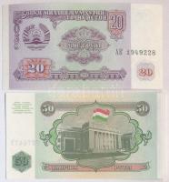 Tádzsikisztán 1994. 20R + 50R T:I
Tajikistan 1994. 20 Rubles + 50 Rubles C:UNC