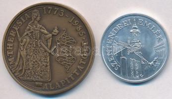 Bognár György (1944-) 1985. "40 éves a BÁV" kétoldalas Br emlékérem (42,5mm) + DN "BÁ...