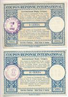 Vegyes: Kanada 1954. 2$ + Görögország 1926. 1000D + 1932. 500D + 2db UPU válasz kupon, 1946 és 1951-...