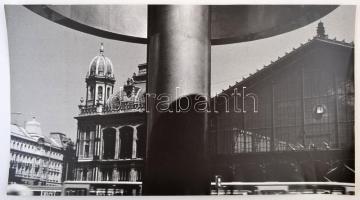 cca 1976 Budapesti városképek, 5 db jelzett vintage fotó, 40x30 cm