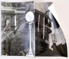 cca 1976 Budapesti városképek, 5 db jelzett vintage fotó, 40x30 cm