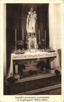 Gödöllő, Premontrei gimnázium, Kongregáció Mária oltára, belső (EK)