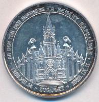 1994. A remény kapujában 1989. XI. II. - Zugliget ezüstözött fém emlékérem tokban (42mm) T:1-(PP)