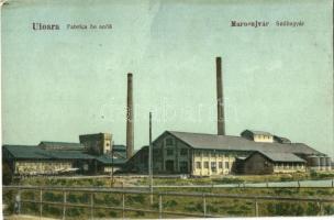 Marosújvár, Uioara, Ocna Mures; Fabrica de soda / Szódagyár, Iosif Veress kiadása / soda factory (fa)