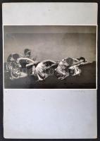 1932 Kinefónia - ülő félkör, fotó ADA, aláírt és feliratozott vintage fotóművészeti alkotás, Szentpá...