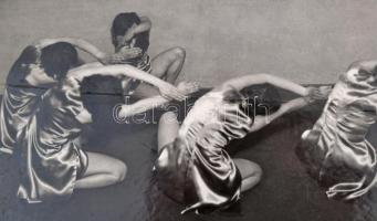 1932 Kinefónia - ülő félkör, fotó ADA, aláírt és feliratozott vintage fotóművészeti alkotás, Szentpá...