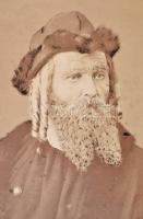 1867 Barcelona, Franz Stréger operaénekes, Oscar Audouard felvétele, feliratozott vintage fotó, 27x2...