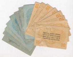 Olaszország / Velence / Osztrák-magyar megszállás 1918. 5c (8x) + 10c (9x) + 50c (9x) + 1L (10x) + 2...