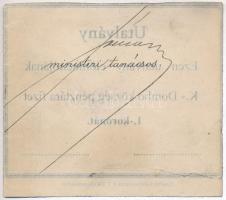 Küküllődombó 1915. 1K "Utalvány - l K.-Dombó község pénztára" T:II ragasztott szakadás
Ad...
