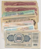 15db-os vegyes magyar forint és jugoszláv dinár tétel T:III,III-