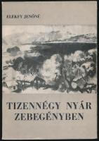 Elekfy Jenőné: Tizennégy nyár Zebegényben. Zebegény, 1970. Szőnyi István Emlékmúzeum Baráti Köre. Kiadói papírkötésben.