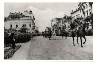 1940 Kolozsvár, Cluj; bevonulás, Horthy Miklós / entry of the Hungarian troops