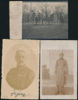 cca 1914-1918 7 db I. világháborús és katonai fotó, fotólap