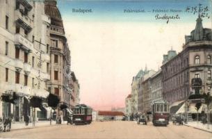 Budapest XI. Fehérvári út, villamosok, festéküzlet