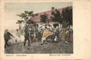 Balaton vidéke, Szüret III. Dínom-dánom