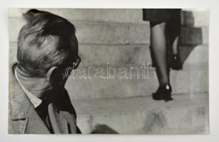 cca 1965 Dezső Pál  kecskeméti fotóművész, 2 db vintage fotóművészeti alkotása, az egyik feliratozva...