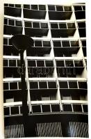 cca 1970 Kalocsai Rudolf 2 db vintage fotóművészeti alkotása, az egyik feliratozva, 40x26 cm és 30x4...