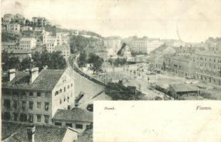 Fiume, Susak; Gruzic fabbrica pellami / Gruzic bőrgyára, látkép, Divald Károly 524. sz. / leather factory, general view (kis szakadás / small tear)