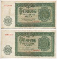 NDK 1948. 50M (5x) T:III
GDR 1948. 50 Mark (5x) C:F