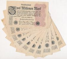 Németország / Weimari Köztársaság 1923. 2.000.000M (10x) T:II-,III Germany / Weimar Republic 1923. 2.000.000 Mark (10x) C:VF,F