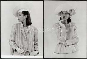 cca 1970-1980 Divatfotók, 5 db, 24x9 és 24x18 cm közötti méretekben