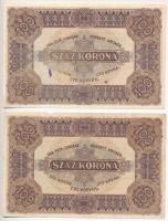 1920. 100K (4x) hajtatlanok T:II-III