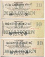 Németország / Weimari Köztársaság 1923. 10.000.000M (6x) T:III
Germany / Weimar Republic 1923. 10.0...