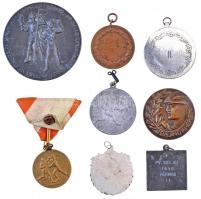 16db-os vegyes sport- és díjérem tétel, közte Matskássy Gyula (1912-1971) 1948. "MMSzSz Sportti...