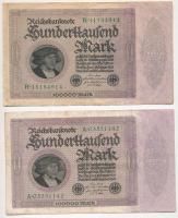Németország / Weimari Köztársaság 1923. 100.000M (5x) T:III Germany / Weimar Republic 1923. 100.000 Mark (5x) C:F