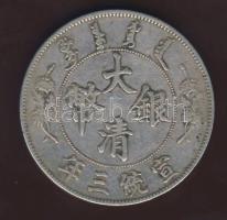 Kínai Császárság 1911. 1$ Ag T:3+