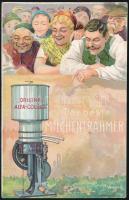 cca 1890 Alfa separator tejhez. litografált reklám / Litho advertising for alpha separator 9x14 cm