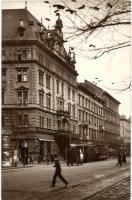 Budapest VII. Metropole szálloda, villamosok, Grósz üzlete, Gallérház