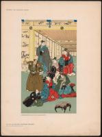 cca 1910 Japán életkép, nyomat, a Das moderne Plakat illusztrációja, 21×12,5 cm