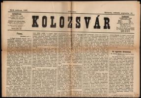 1897 Kolozsvár, A Kolozsvár című újság XI. évfolyamának 210. száma