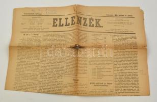 1901 Kolozsvár, Az Ellenzék című politikai és társadalmi napilap 22. évfolyamának 238. száma