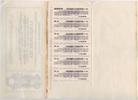 Gyönk 1928. "A Gyönki Takarékpénztár Részvénytársaság" tíz részvénye összesen 100P értékbe...