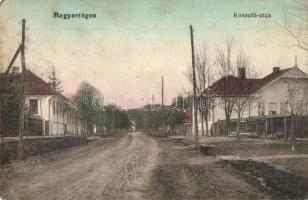 Magyarrégen, Szászrégen, Reghin; Kossuth utca / street view (r)
