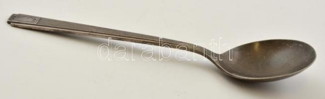 Jelzett angol art deco alpakka kanál / English art deco spoon18 cm